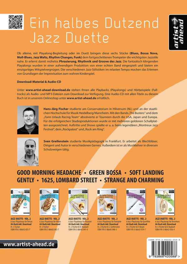 Ein halbes Dutzend Jazz-Duette - Vol. 1 - für Trompete in Bb