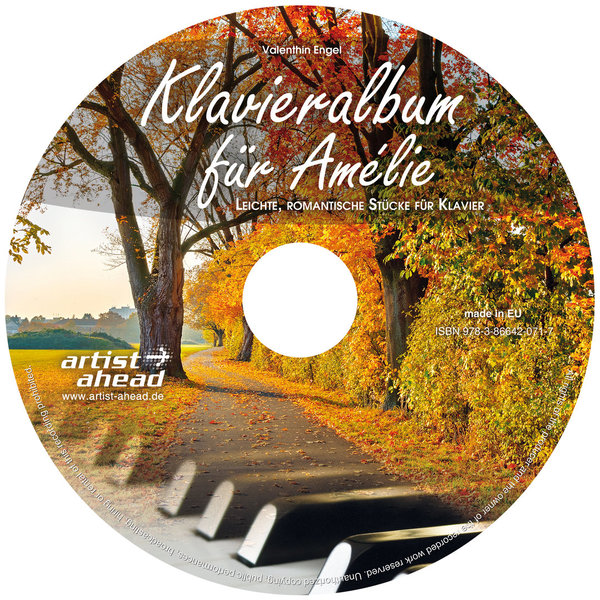 CD Klavieralbum für Amélie