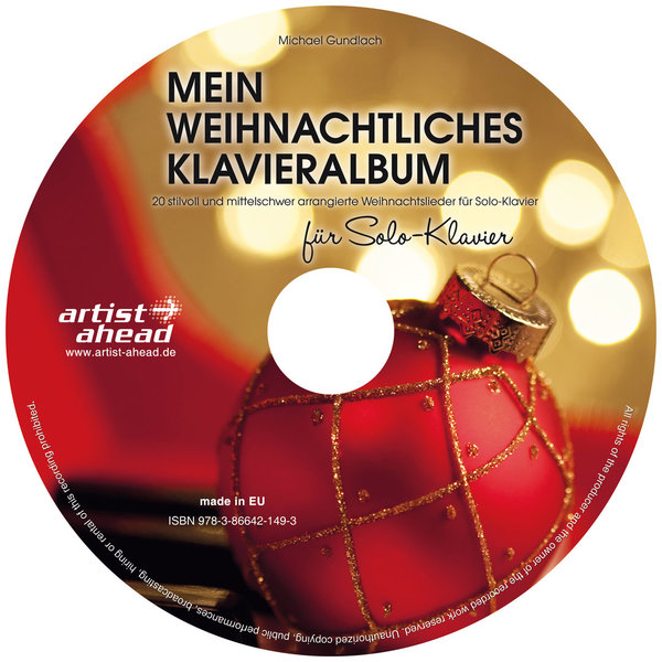 CD Mein weihnachtliches Klavieralbum für Solo-Klavier