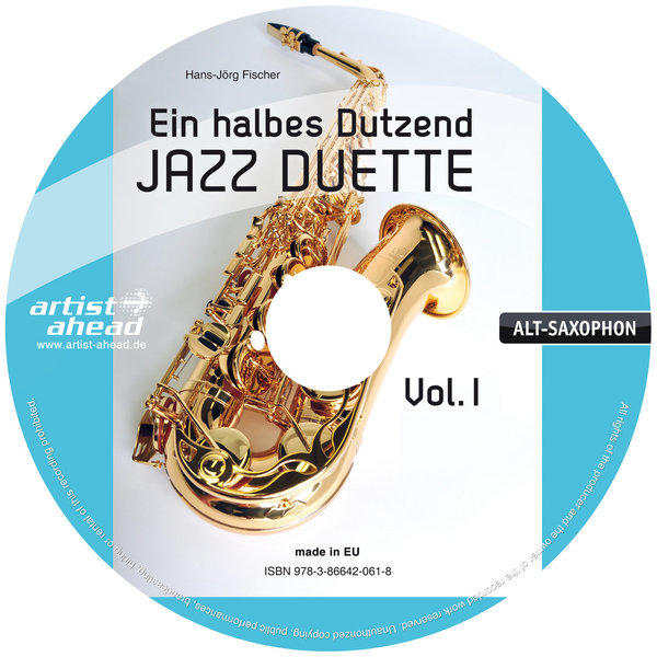 CD Ein halbes Dutzend Jazz-Duette - Vol. 1 - für Altsaxophon