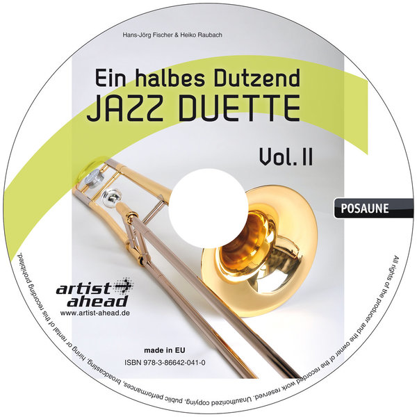 CD Ein halbes Dutzend Jazz-Duette - Vol. 2 - für Posaune