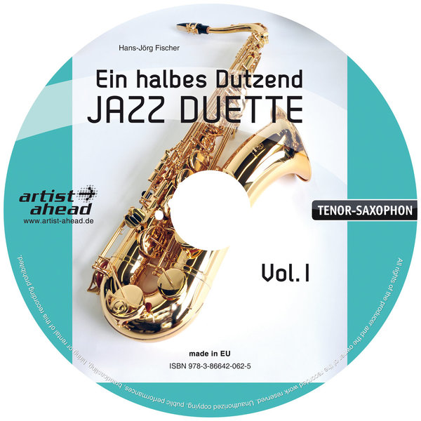 CD Ein halbes Dutzend Jazz-Duette - Vol. 1 - für Tenorsaxophon