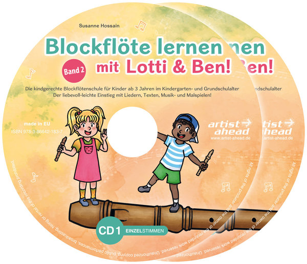 CD (2x) Blockflöte lernen mit Lotti & Ben - Band 2!
